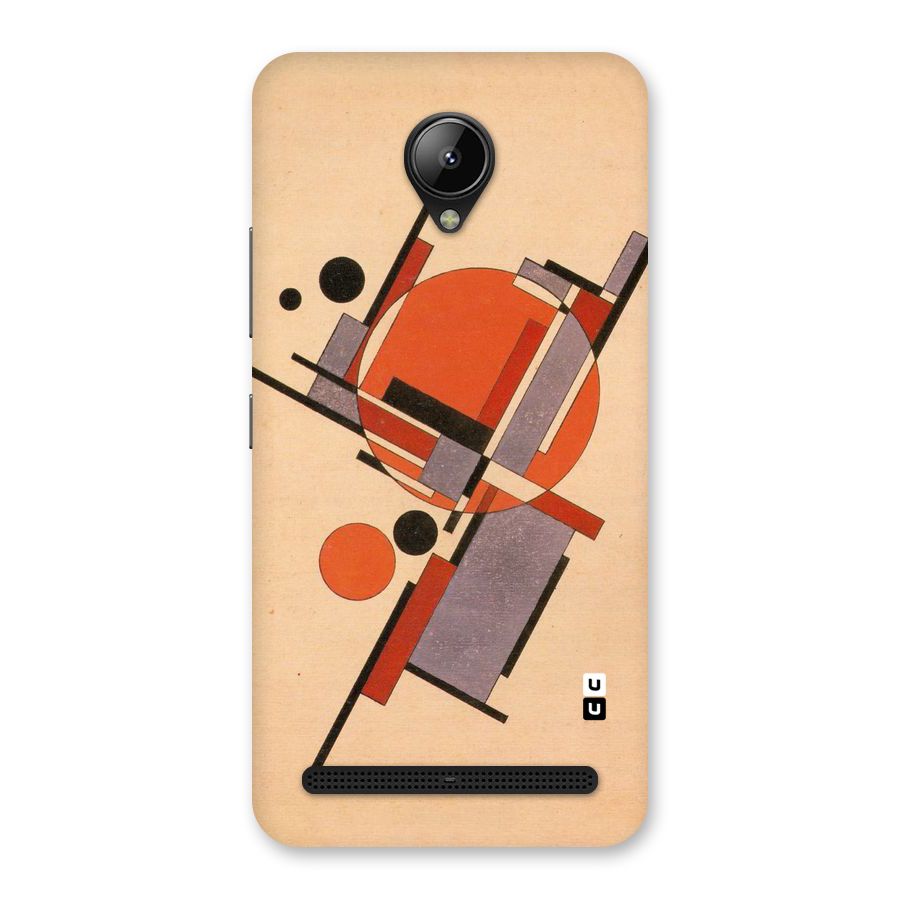 Geo Abstract Metrics Back Case for Lenovo C2