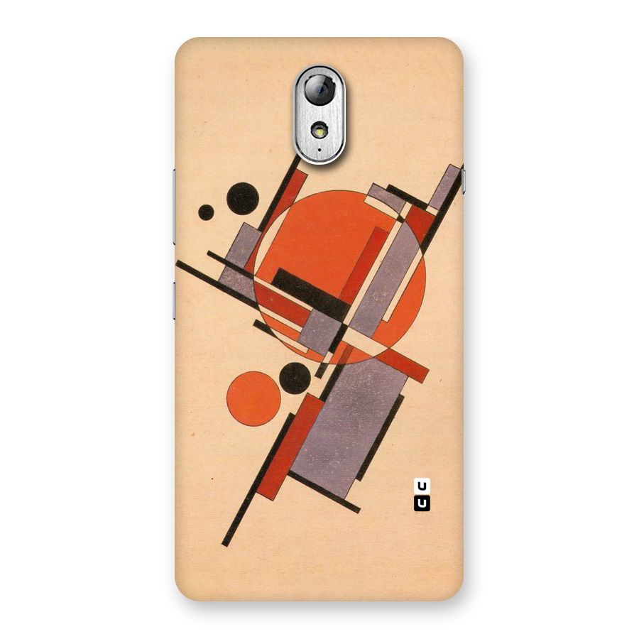 Geo Abstract Metrics Back Case for Lenovo Vibe P1M