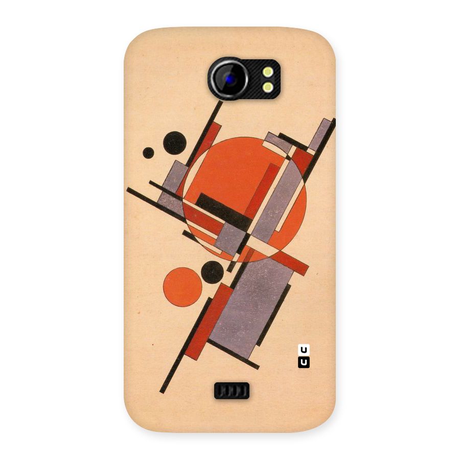 Geo Abstract Metrics Back Case for Micromax Canvas 2 A110