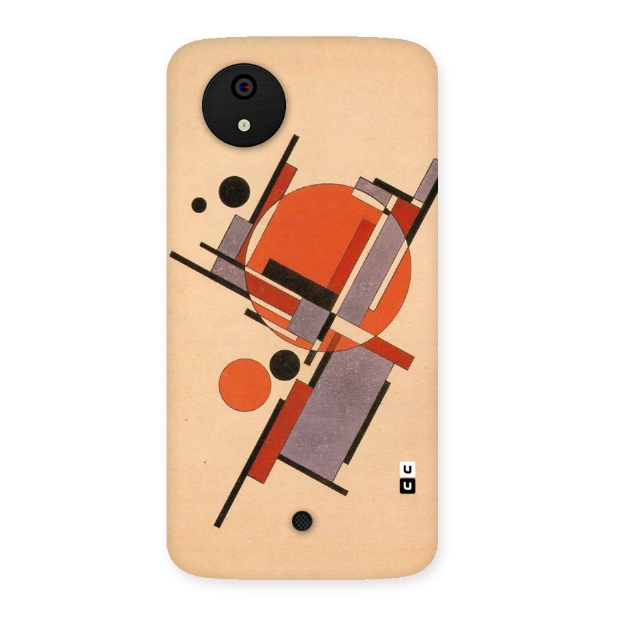 Geo Abstract Metrics Back Case for Micromax Canvas A1