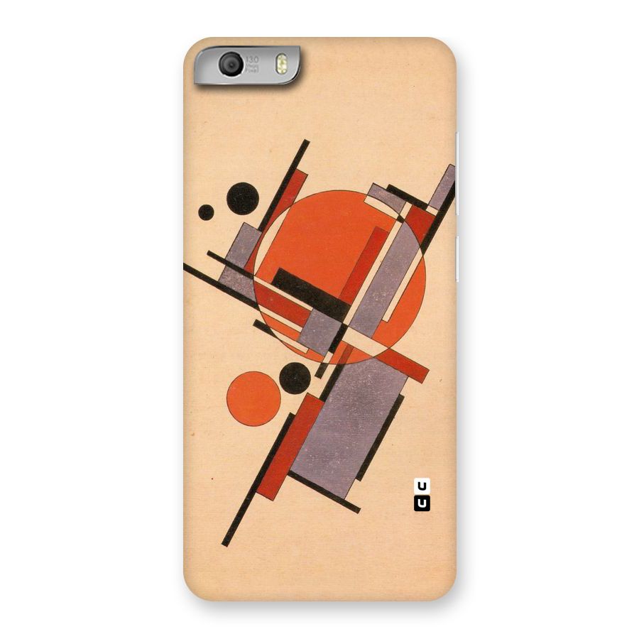 Geo Abstract Metrics Back Case for Micromax Canvas Knight 2