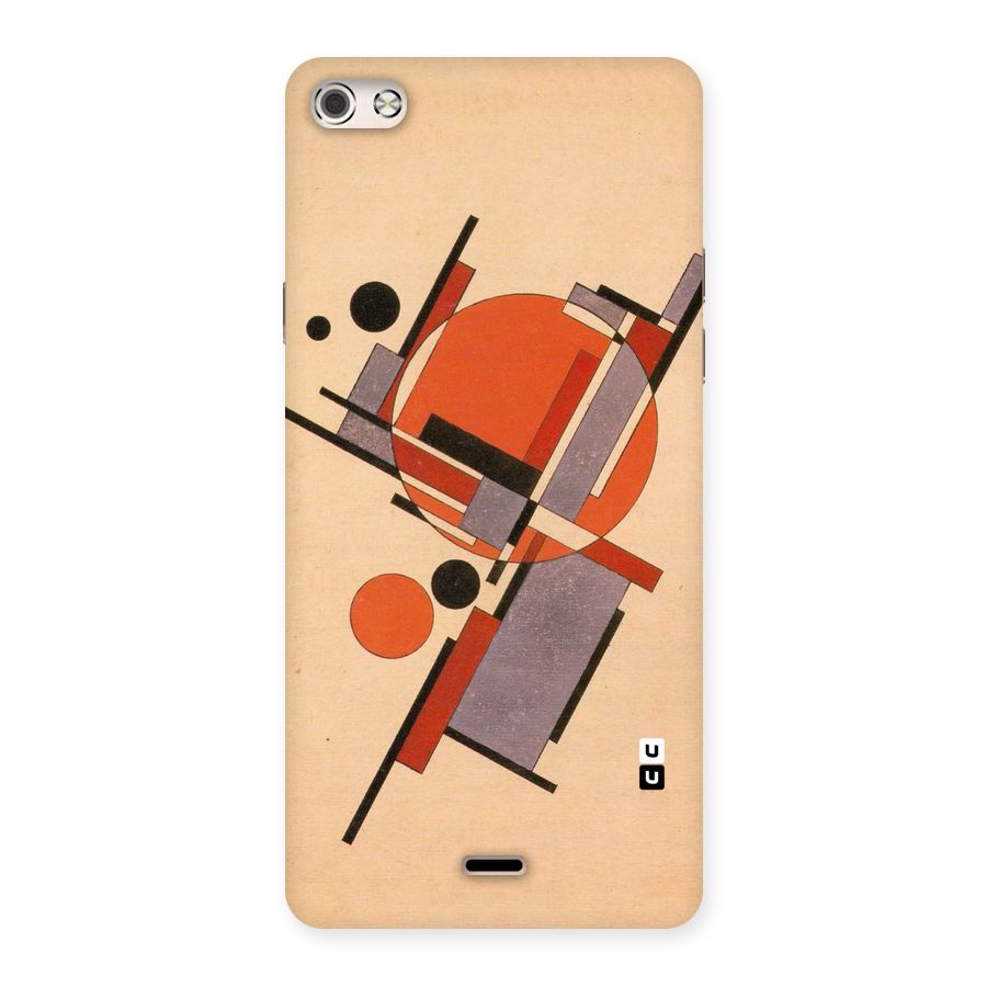 Geo Abstract Metrics Back Case for Micromax Canvas Silver 5