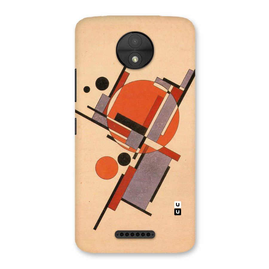 Geo Abstract Metrics Back Case for Moto C