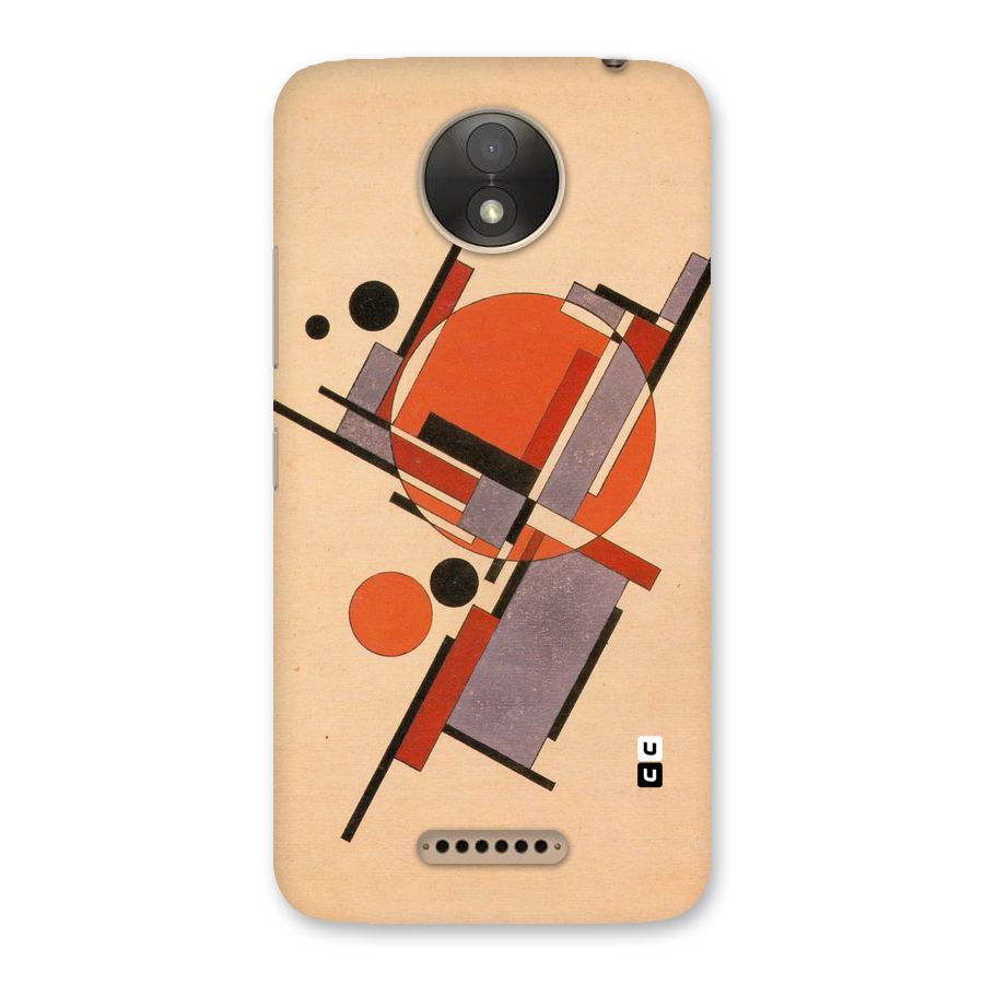 Geo Abstract Metrics Back Case for Moto C Plus