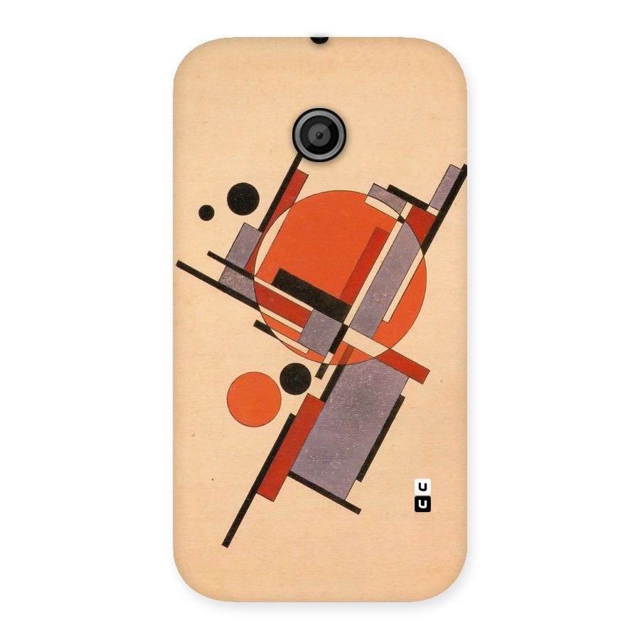 Geo Abstract Metrics Back Case for Moto E