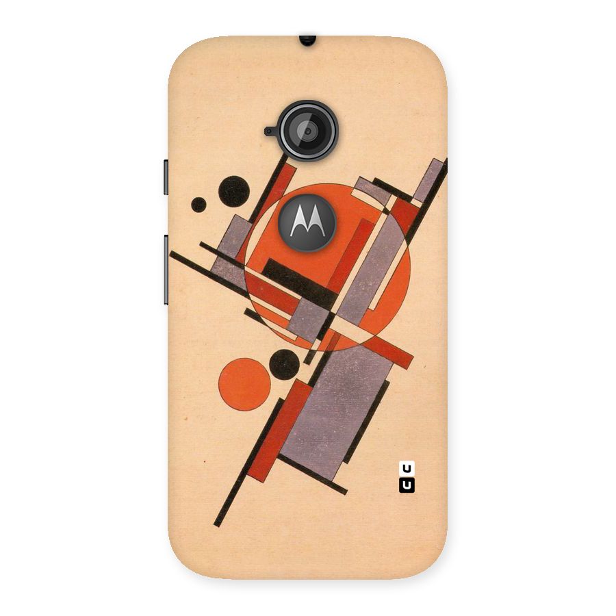 Geo Abstract Metrics Back Case for Moto E 2nd Gen