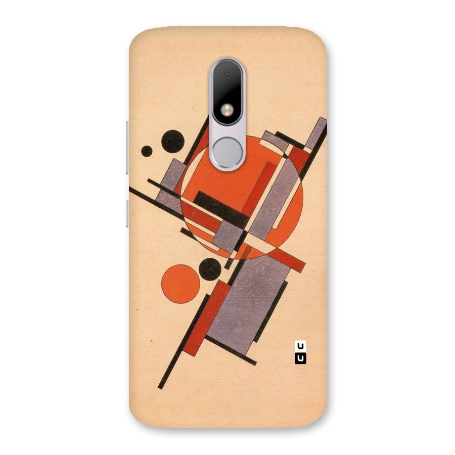 Geo Abstract Metrics Back Case for Moto M