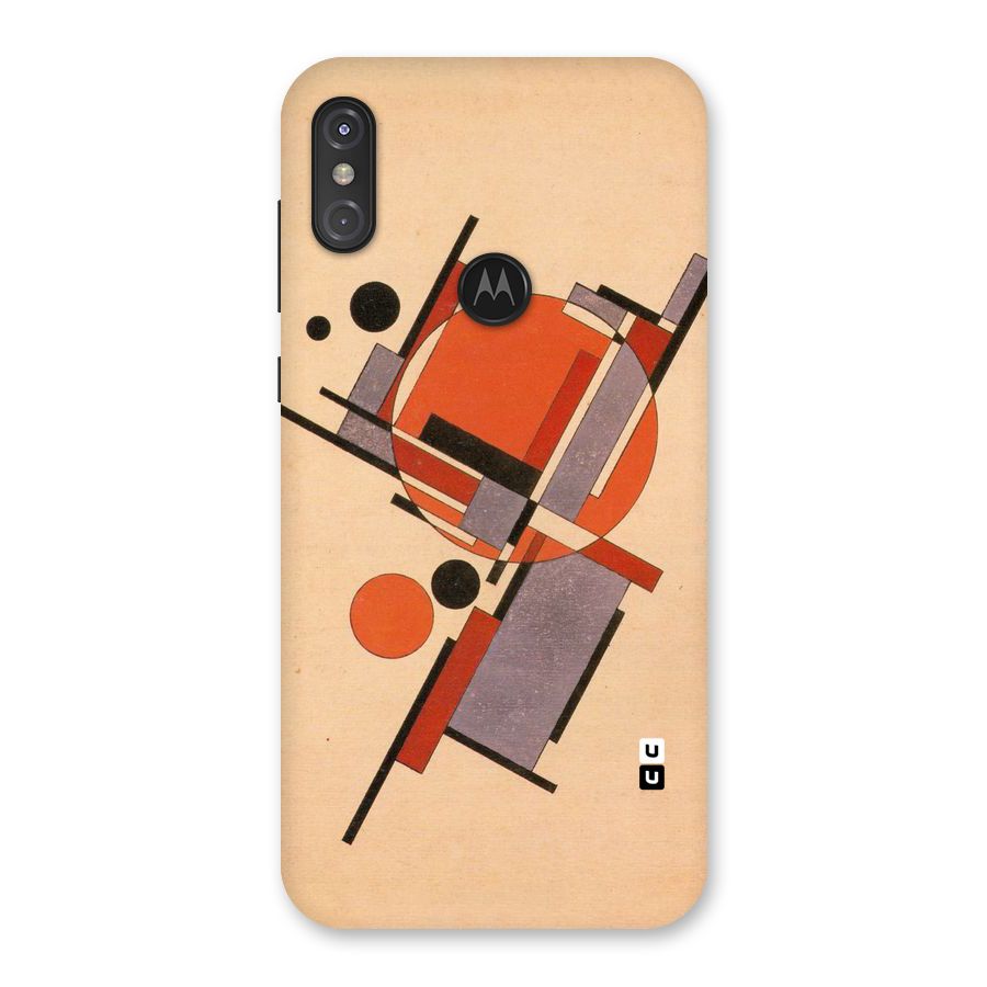 Geo Abstract Metrics Back Case for Motorola One Power