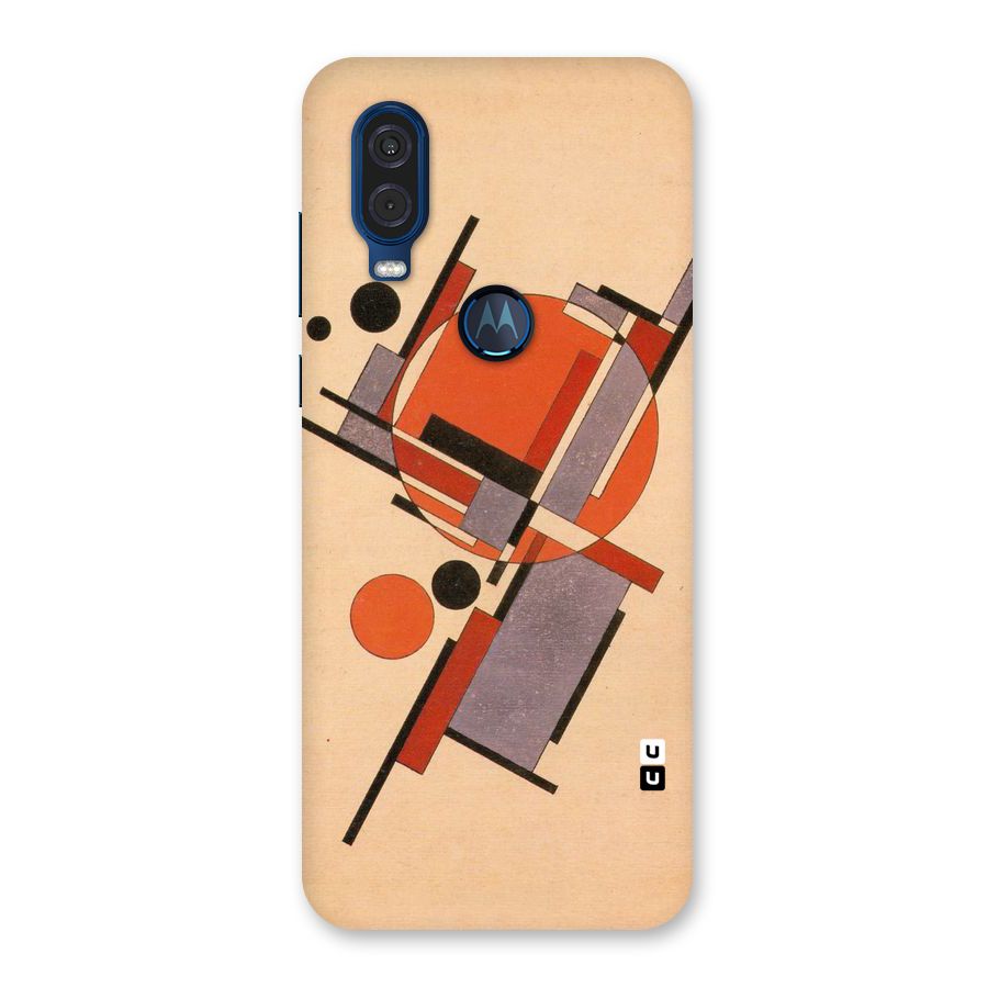 Geo Abstract Metrics Back Case for Motorola One Vision