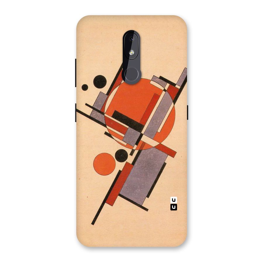 Geo Abstract Metrics Back Case for Nokia 3.2