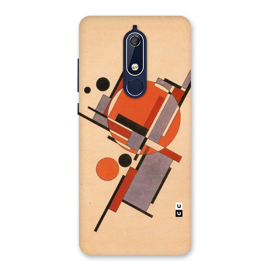 Geo Abstract Metrics Back Case for Nokia 5.1