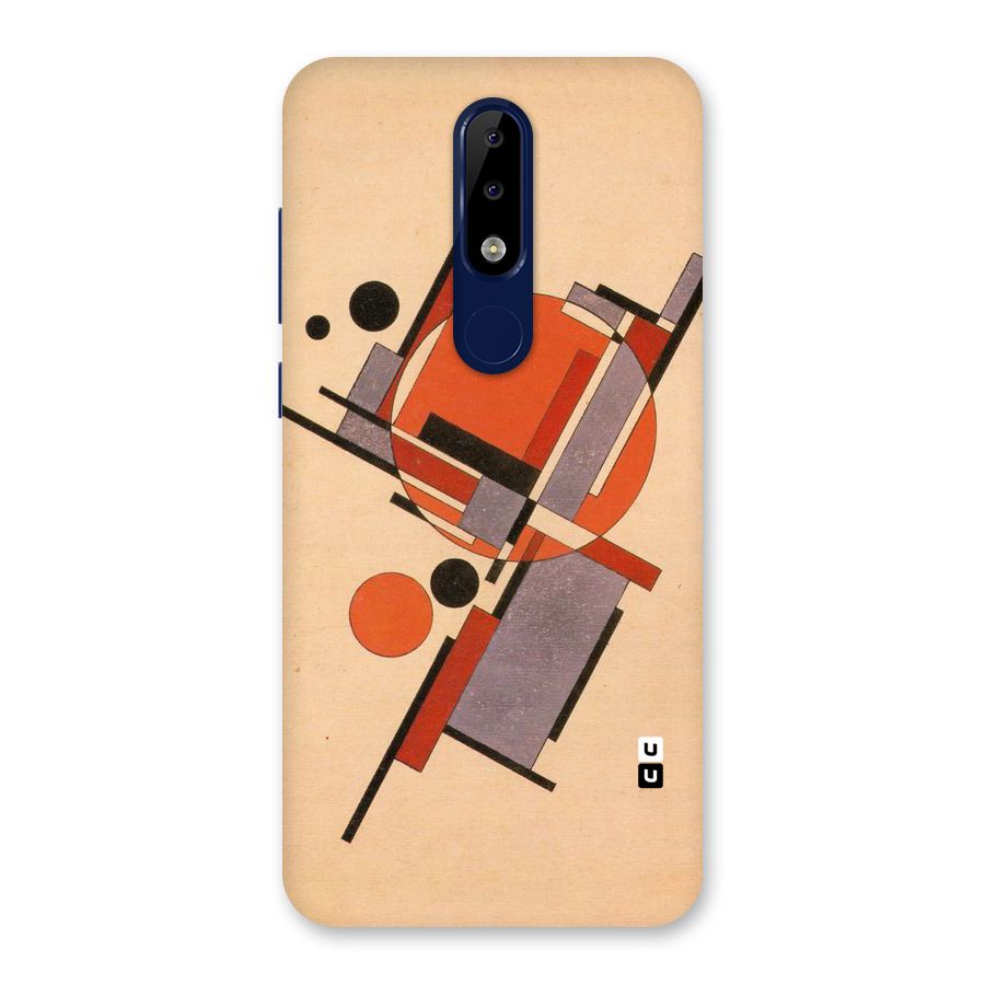 Geo Abstract Metrics Back Case for Nokia 5.1 Plus