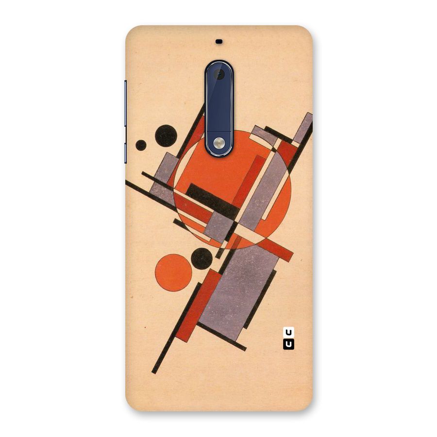 Geo Abstract Metrics Back Case for Nokia 5