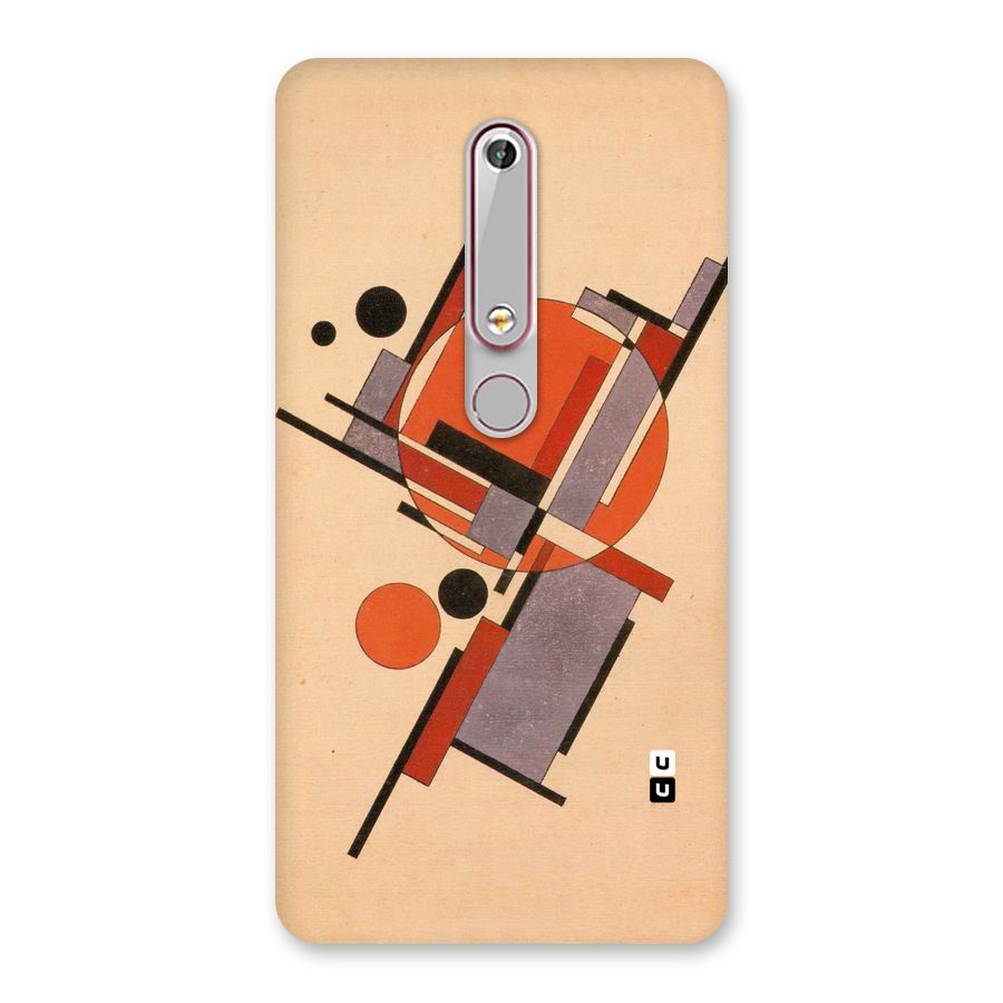 Geo Abstract Metrics Back Case for Nokia 6.1