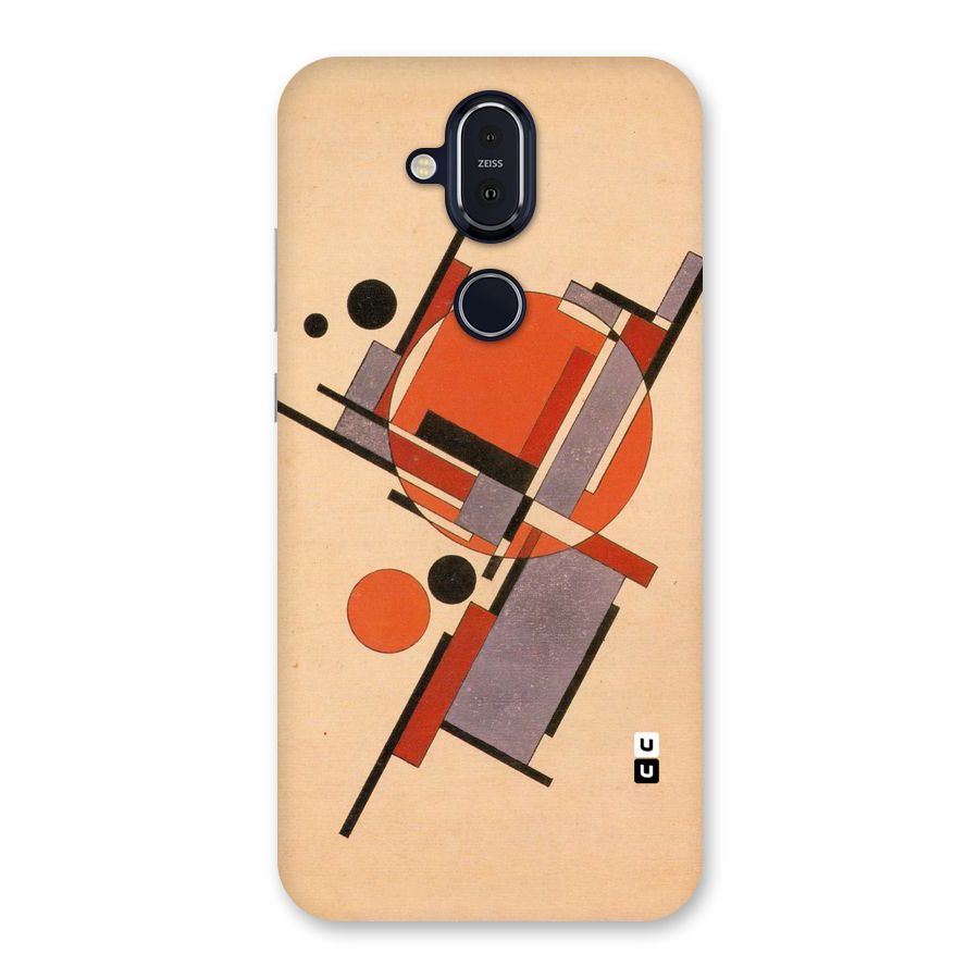 Geo Abstract Metrics Back Case for Nokia 8.1