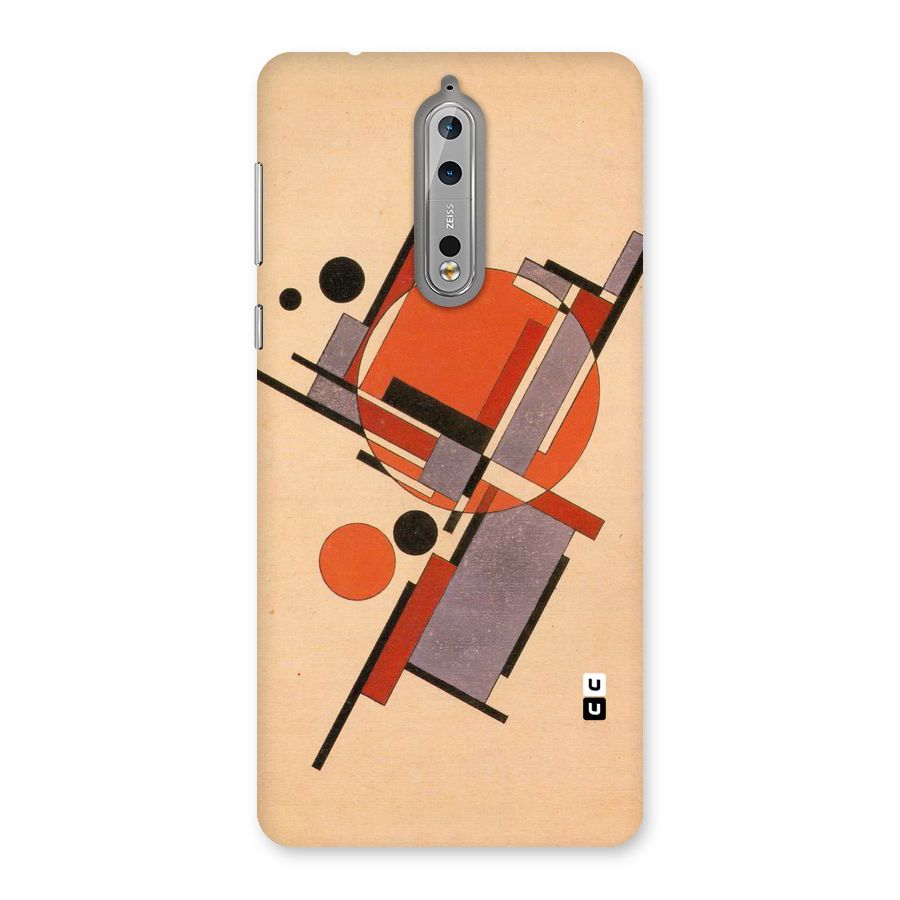 Geo Abstract Metrics Back Case for Nokia 8