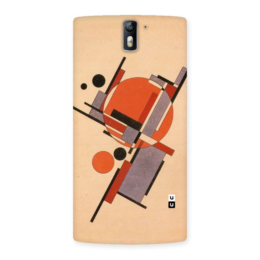 Geo Abstract Metrics Back Case for One Plus One