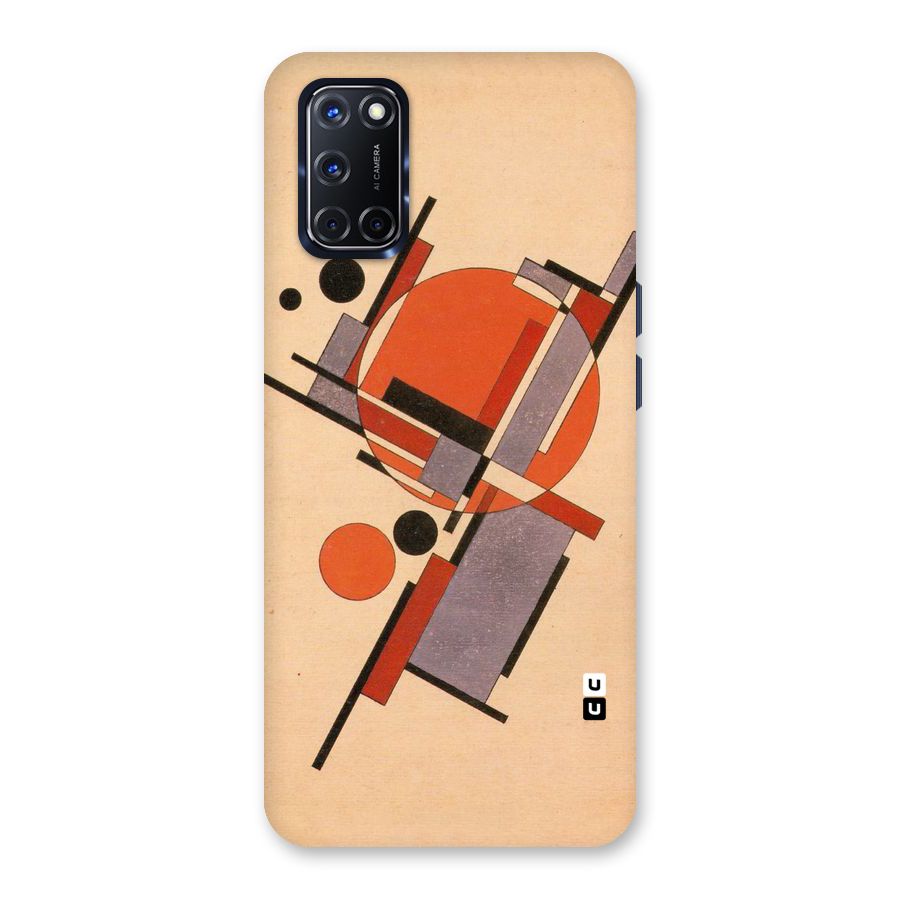 Geo Abstract Metrics Back Case for Oppo A52