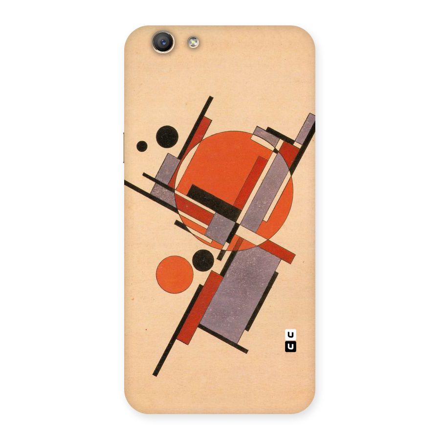 Geo Abstract Metrics Back Case for Oppo F1s