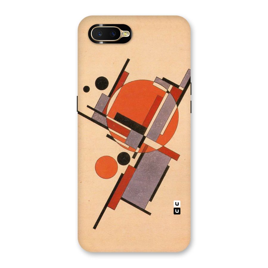 Geo Abstract Metrics Back Case for Oppo K1