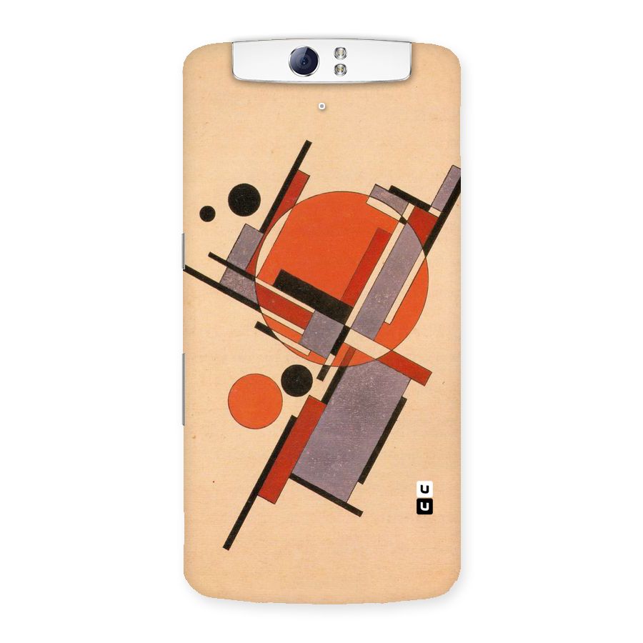 Geo Abstract Metrics Back Case for Oppo N1