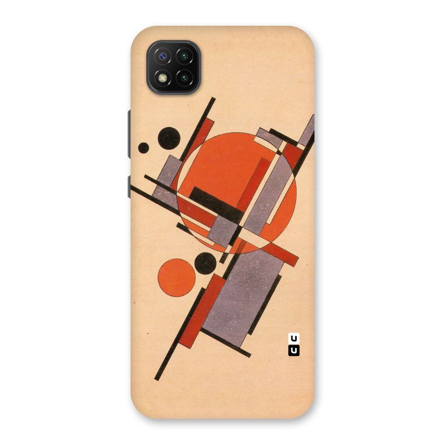 Geo Abstract Metrics Back Case for Poco C3