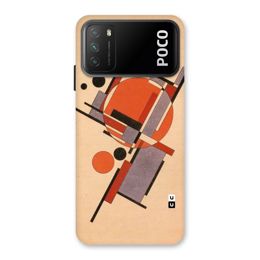 Geo Abstract Metrics Back Case for Poco M3