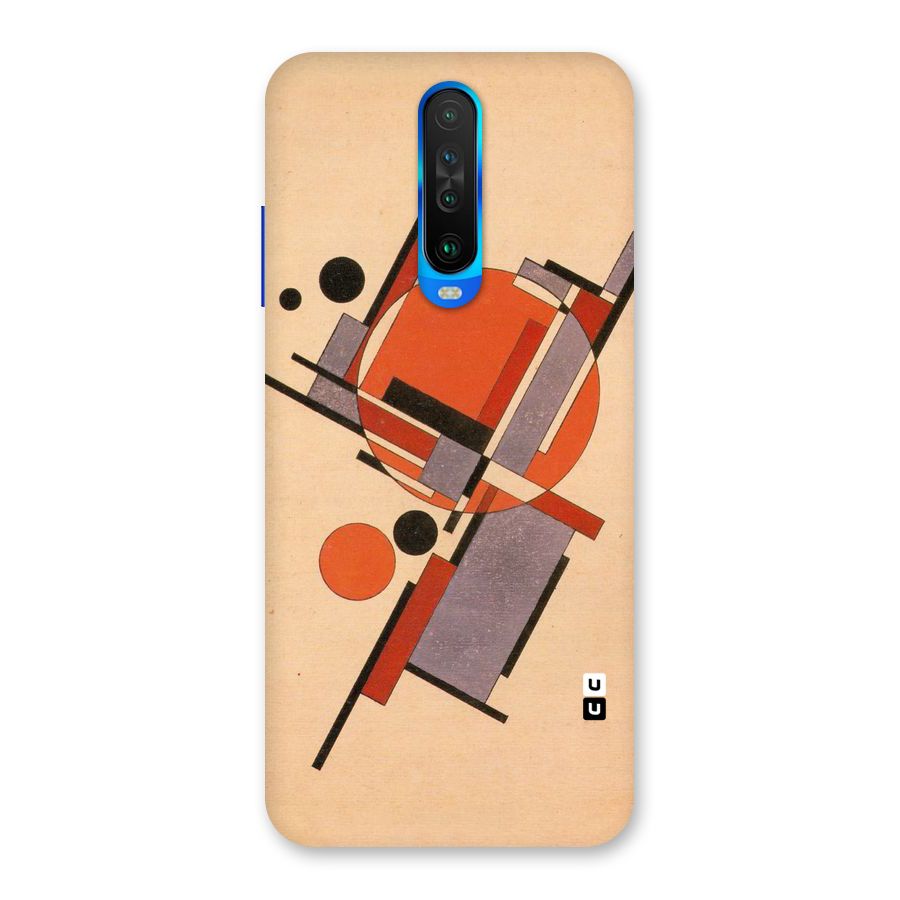 Geo Abstract Metrics Back Case for Poco X2