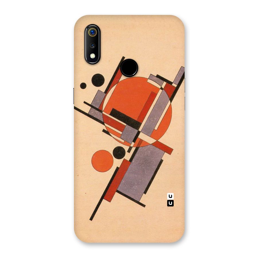 Geo Abstract Metrics Back Case for Realme 3