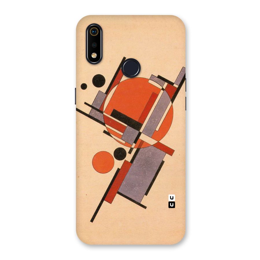 Geo Abstract Metrics Back Case for Realme 3i
