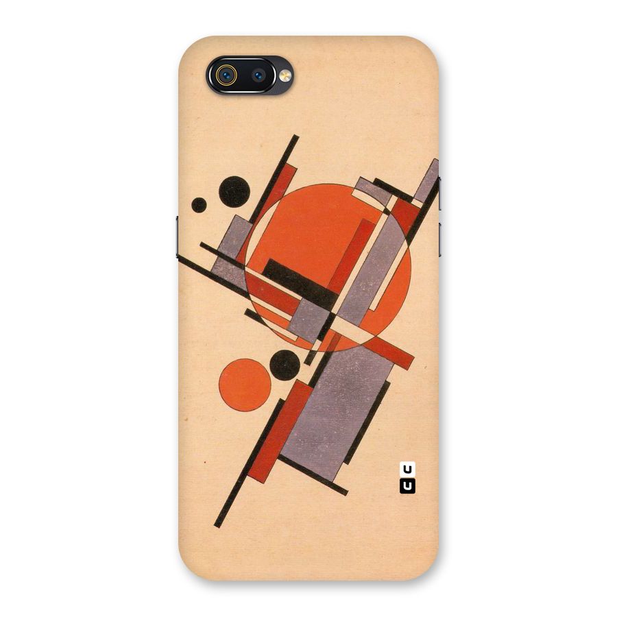 Geo Abstract Metrics Back Case for Realme C2