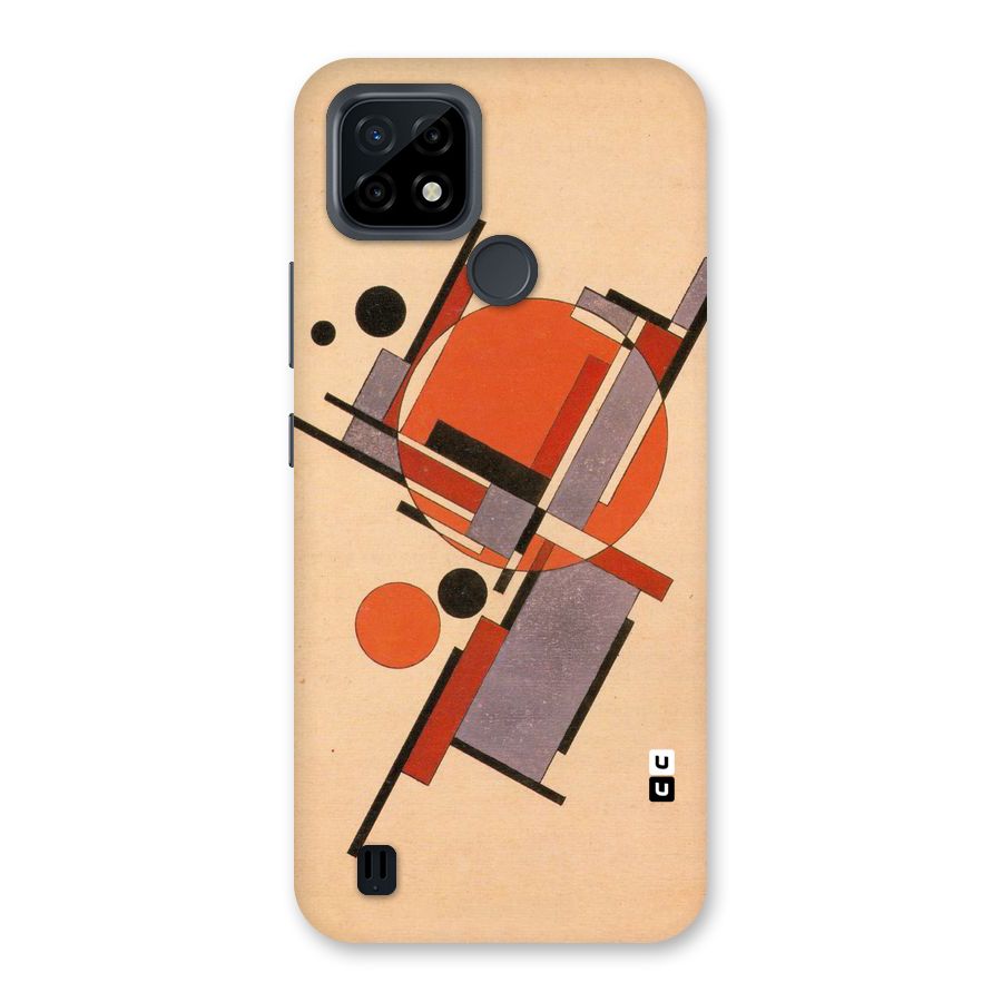 Geo Abstract Metrics Back Case for Realme C21