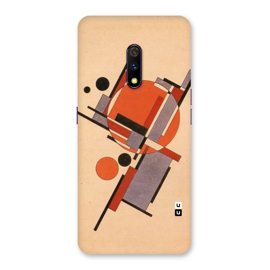 Geo Abstract Metrics Back Case for Realme X