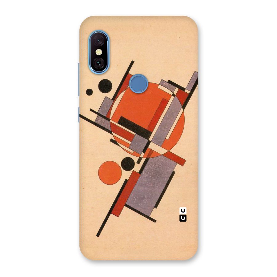 Geo Abstract Metrics Back Case for Redmi Note 6 Pro