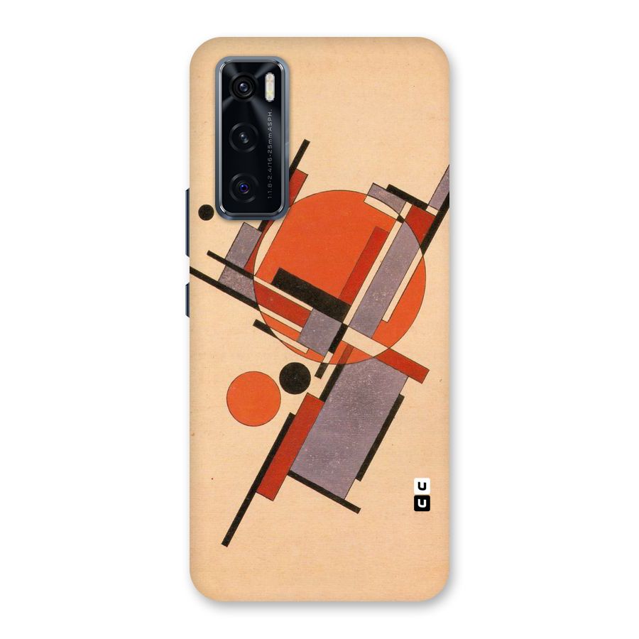 Geo Abstract Metrics Back Case for Vivo V20 SE