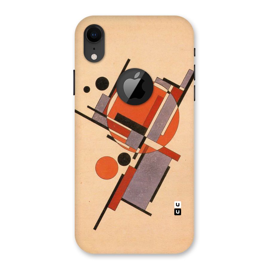 Geo Abstract Metrics Back Case for iPhone XR Logo Cut