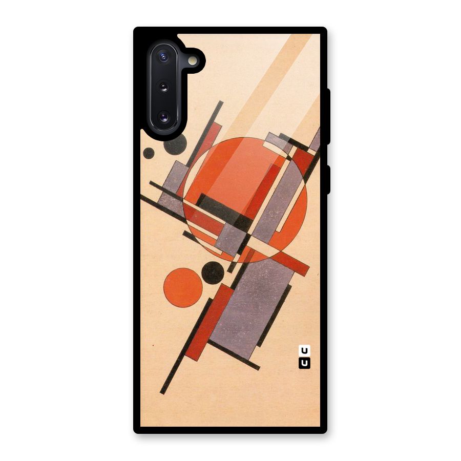 Geo Abstract Metrics Glass Back Case for Galaxy Note 10