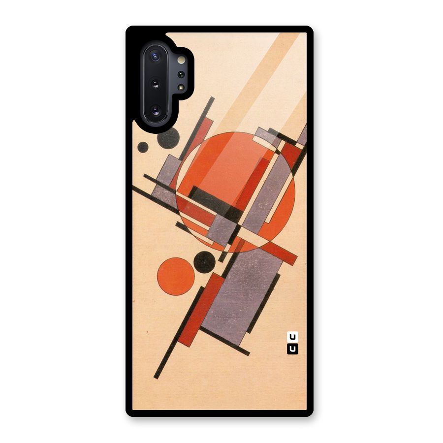 Geo Abstract Metrics Glass Back Case for Galaxy Note 10 Plus