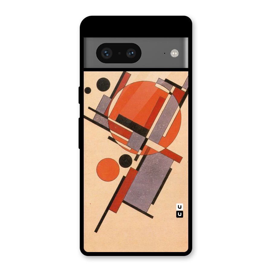 Geo Abstract Metrics Glass Back Case for Google Pixel 7