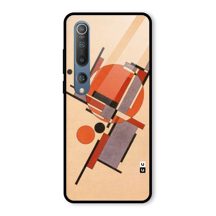 Geo Abstract Metrics Glass Back Case for Mi 10