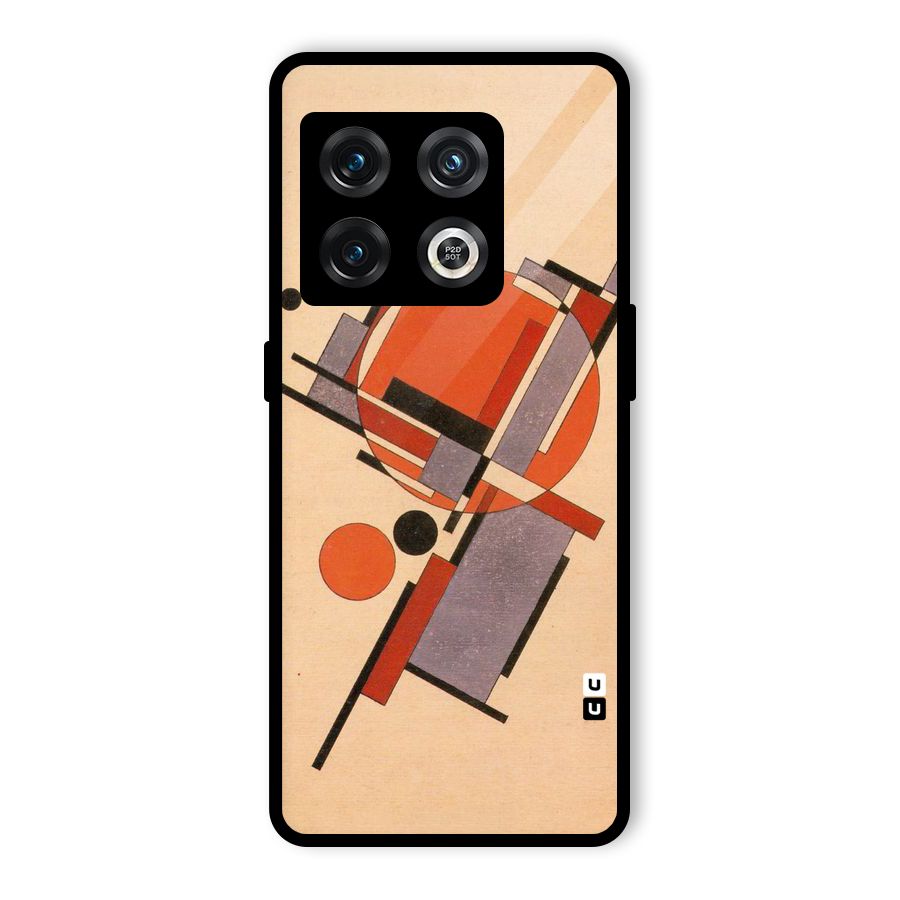 Geo Abstract Metrics Glass Back Case for OnePlus 10 Pro 5G