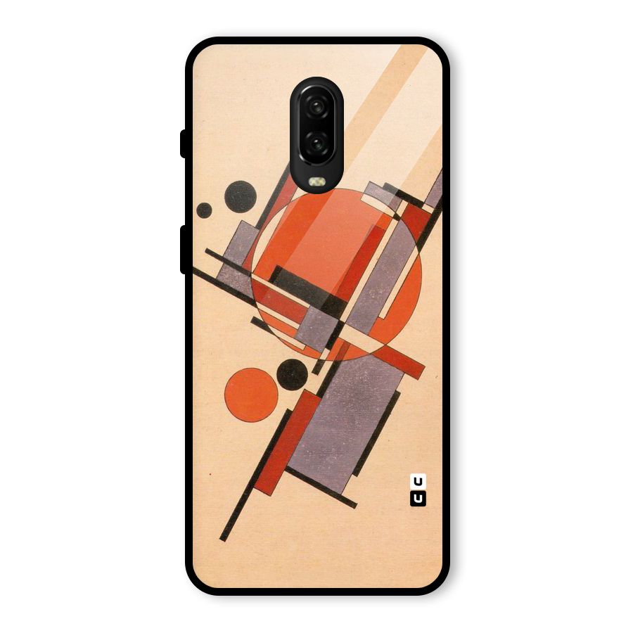 Geo Abstract Metrics Glass Back Case for OnePlus 6T