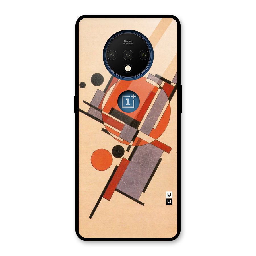 Geo Abstract Metrics Glass Back Case for OnePlus 7T