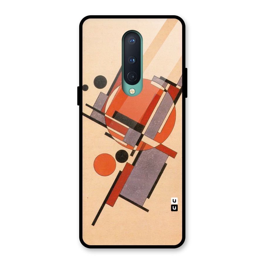 Geo Abstract Metrics Glass Back Case for OnePlus 8