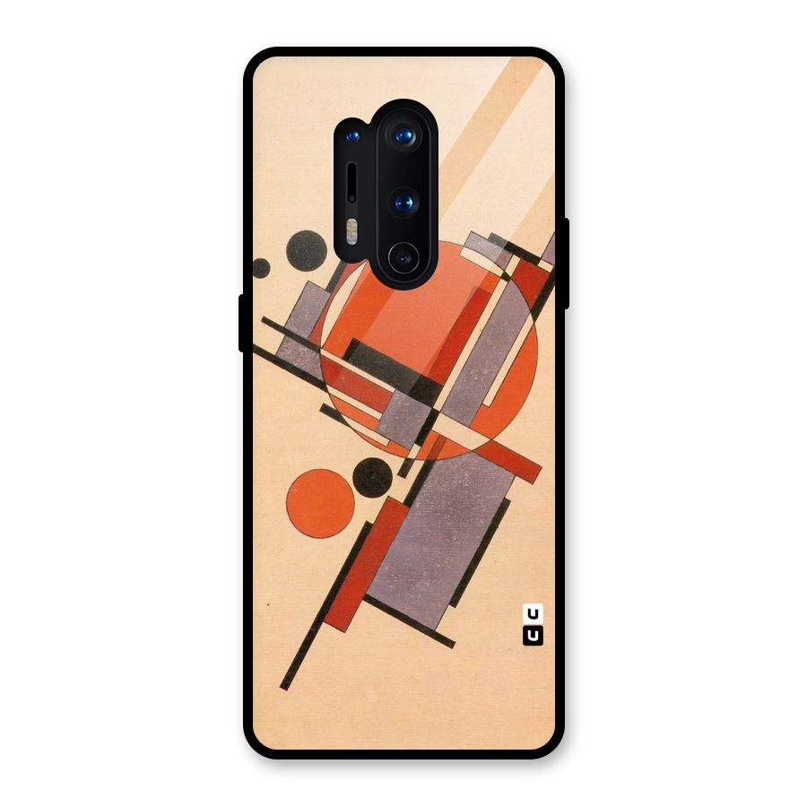 Geo Abstract Metrics Glass Back Case for OnePlus 8 Pro