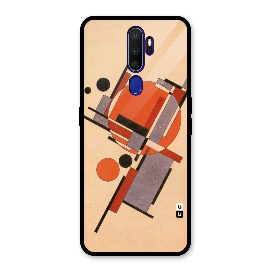 Geo Abstract Metrics Glass Back Case for Oppo A9 (2020)
