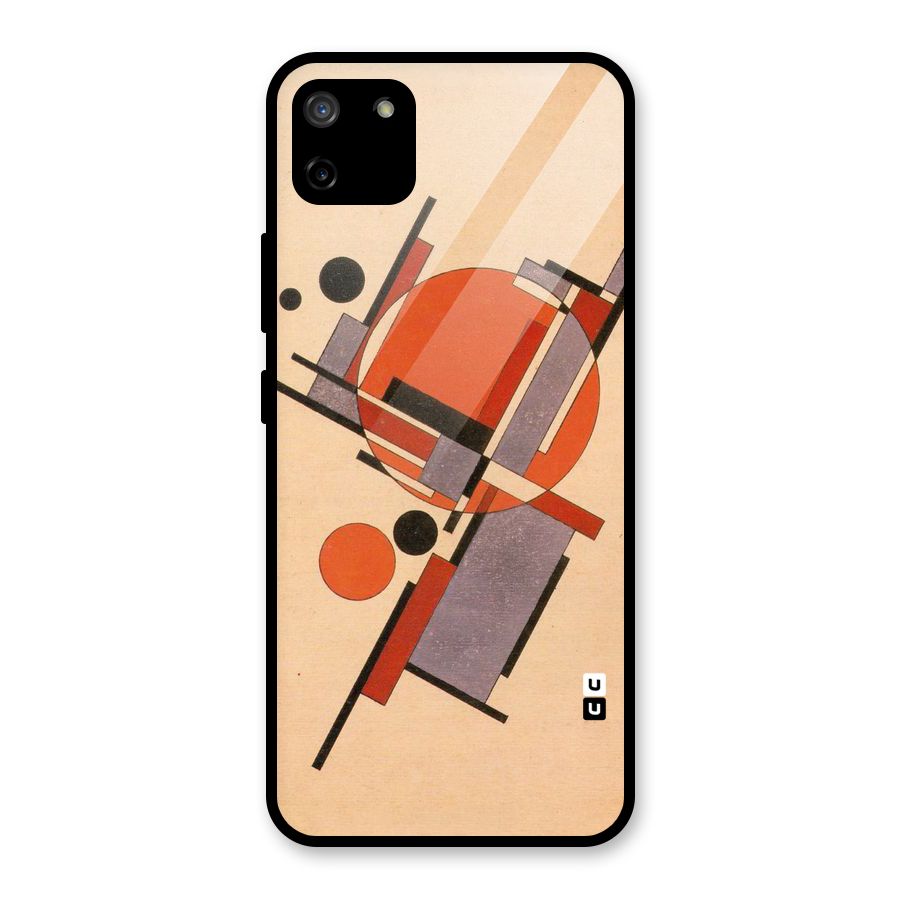 Geo Abstract Metrics Glass Back Case for Realme C11