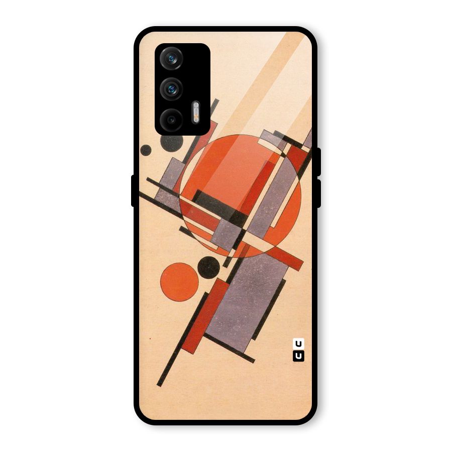 Geo Abstract Metrics Glass Back Case for Realme GT 5G