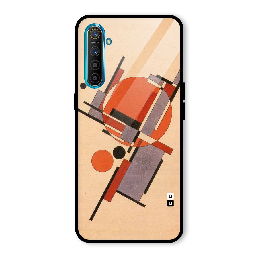 Geo Abstract Metrics Glass Back Case for Realme X2