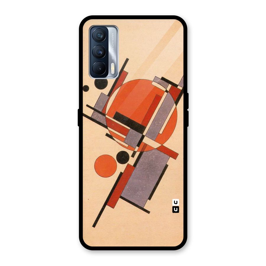 Geo Abstract Metrics Glass Back Case for Realme X7